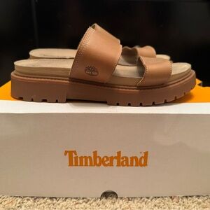 Timberland Brown Double Strap Sandals